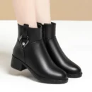Women’s Winter Waterproof Soft Leather Ankle Boots