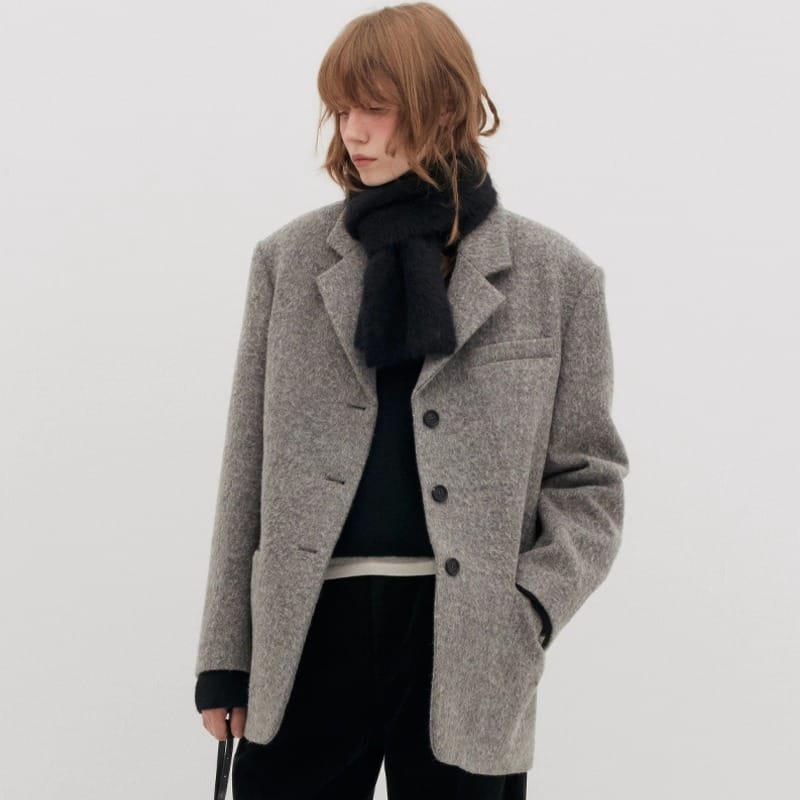 Women’s Designed Quilted Wool Suit Coat